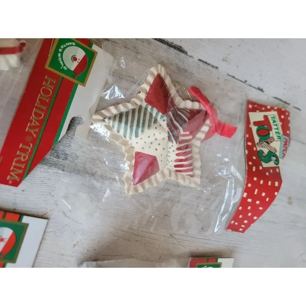 Kurt Adler Santa Claus star elf Bell ornament set Xmas
